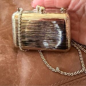 Silver evening bag